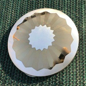 Elgin American Compact gold metal art deco